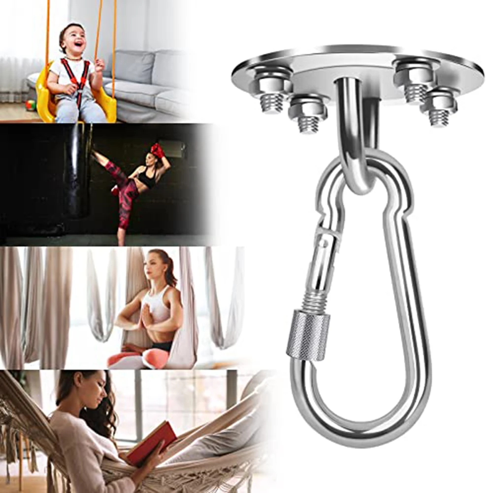 Ceiling Suspension Set 360° Swivel Hook Quick Installation Rust Resistant Complete Set Heavy Duty High Hardness