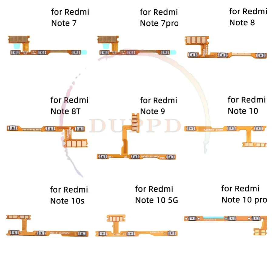 Power ON OFF Volume Camera Key Button Switch Flex Cable For Xiaomi Redmi 7 7A 8 8A 9 9A Note 7 8 8T 9 10 11 Pro 9s 5G