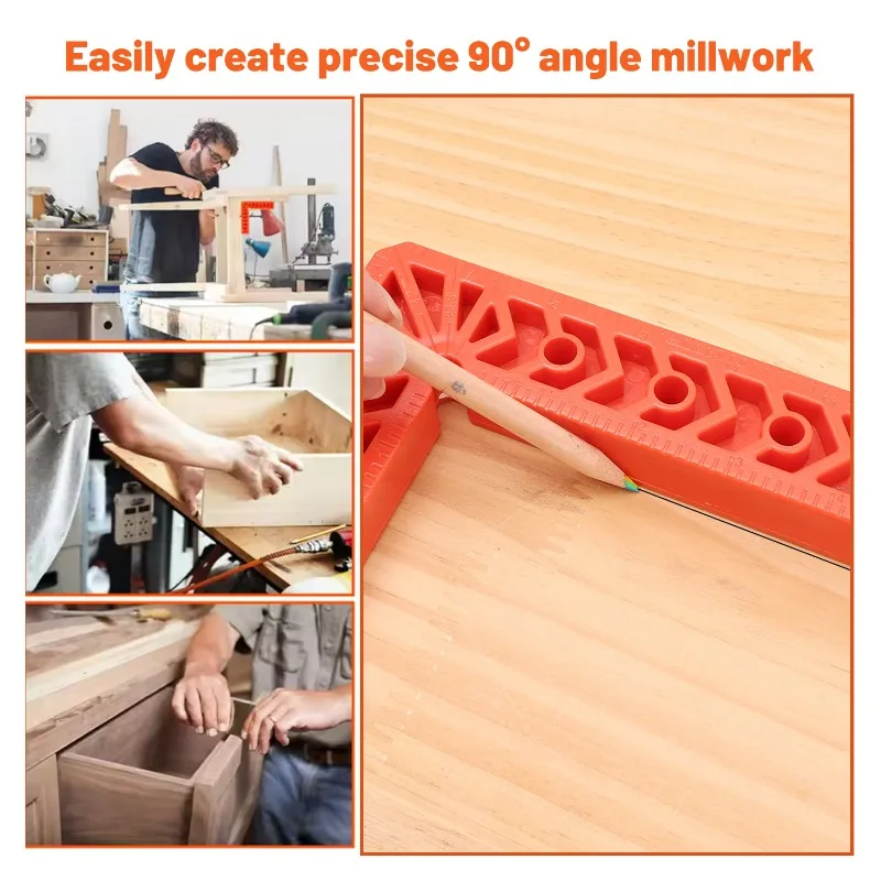 Plastic Right Angle Ruler Holder 90 Degree Positioning Clamp Corner Clamps Woodworking Locator Tool For Pictures Frames Cabinets