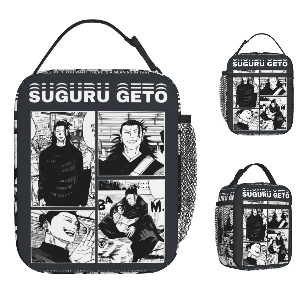 

Jujutsu Kaisen Japanese Manga Lunch Bag Gojo Satoru Outdoor Picnic Lunch Box For Child Tote Food Bags Waterproof Cooler Bag