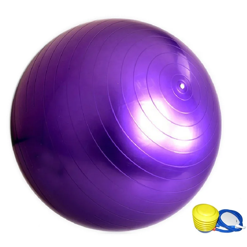 Yoga Ball Custom Logo Fitness Wholesale PVC Yoga Ball 55cm 65cm 75cm