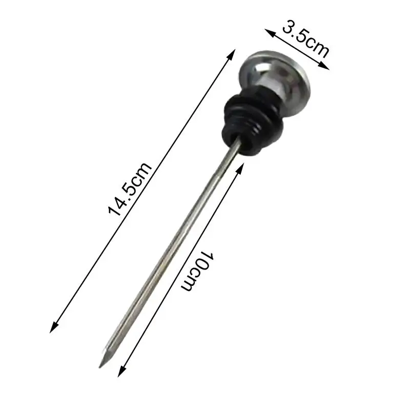 Motorcycle Parts Oil Tank Temperature Gauges for 110CC 125CC Retrofit CNC Aluminum Alloy Long Needle Thermometer Oil Dipstick