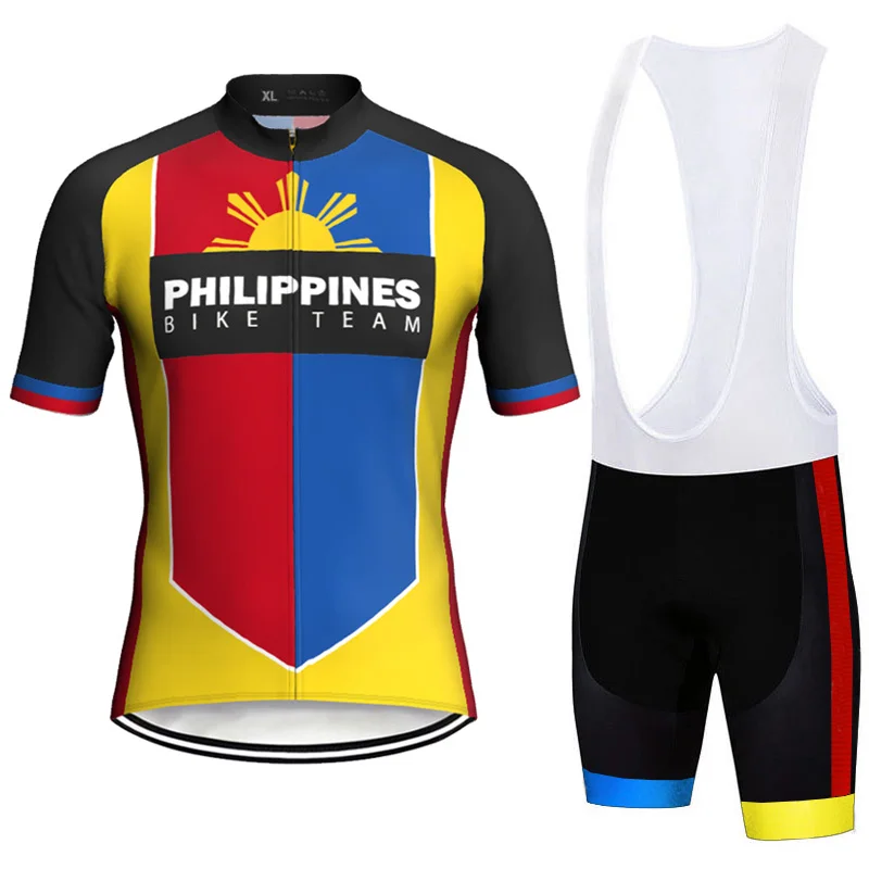 Philippines Cycling Sets Wear Short Sleeve Jersey Bike Coat Road Jacket Bicycle Sweater Downhill Shirt Moto Kits Sports Clothes