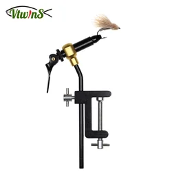VTWINS Fly Tying Vise Fishing Fly Tools C-clamp Tying Vise with Steel Hardened Jaws