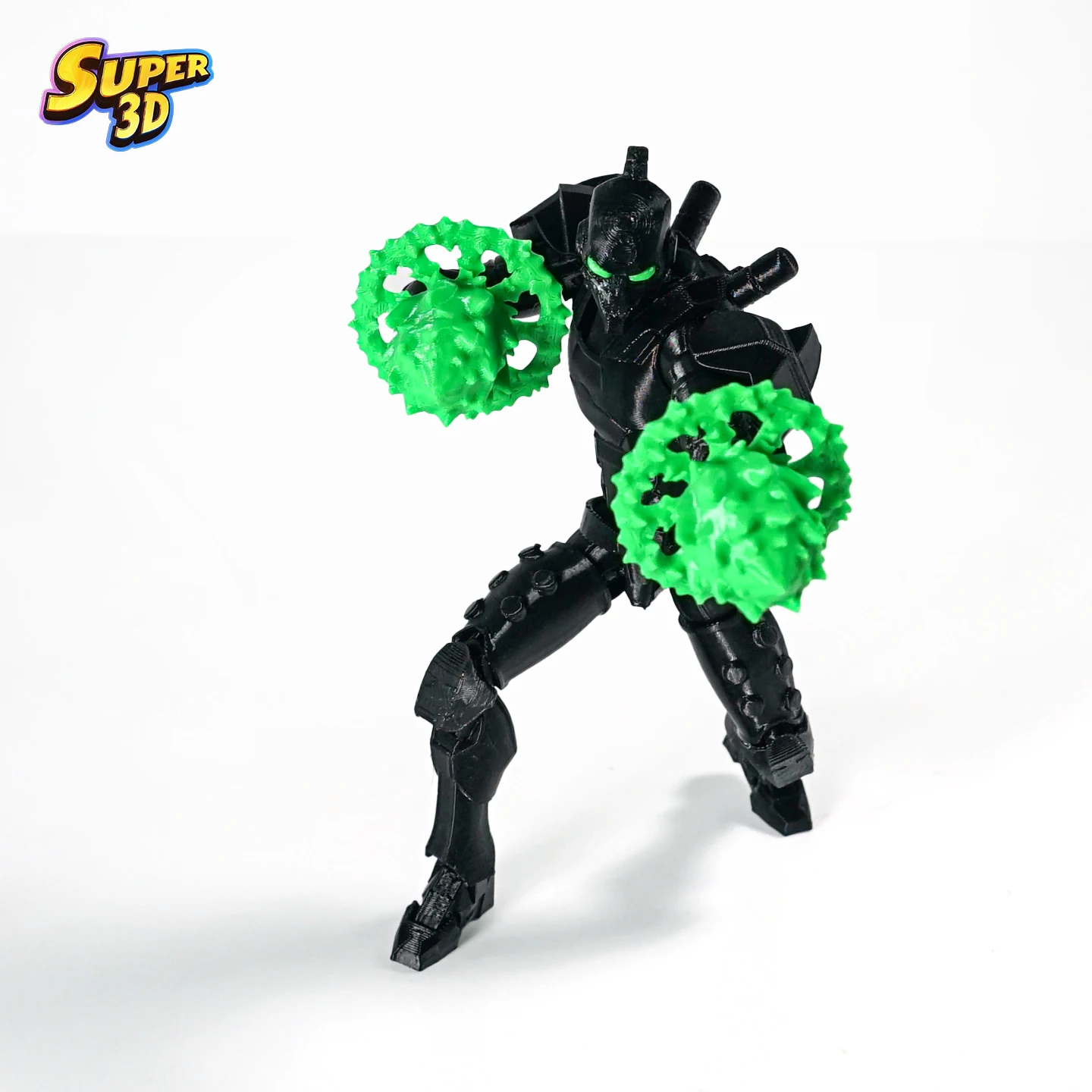 Super 3D 3D Printed Black Armor Rudy Robot Invincible Boy Rudy Robot Invincible Dummy13 T13 Multi-Jointed Action Figure Toy