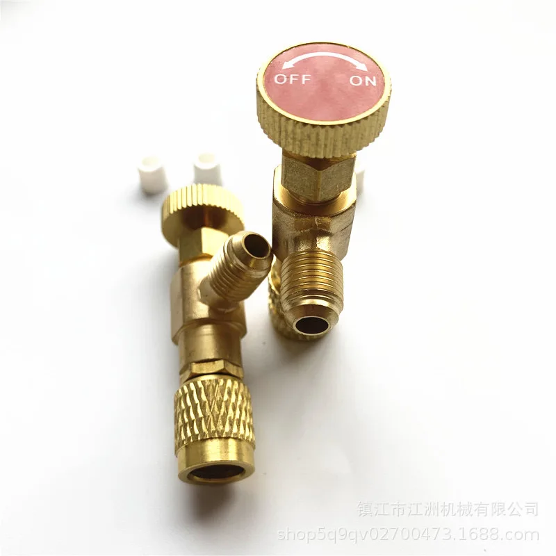 R22 R410 Refrigerant Charging Valve Air Conditioning Refrigerant Liquid Safety Valve Copper and Fluorine Safety Valve