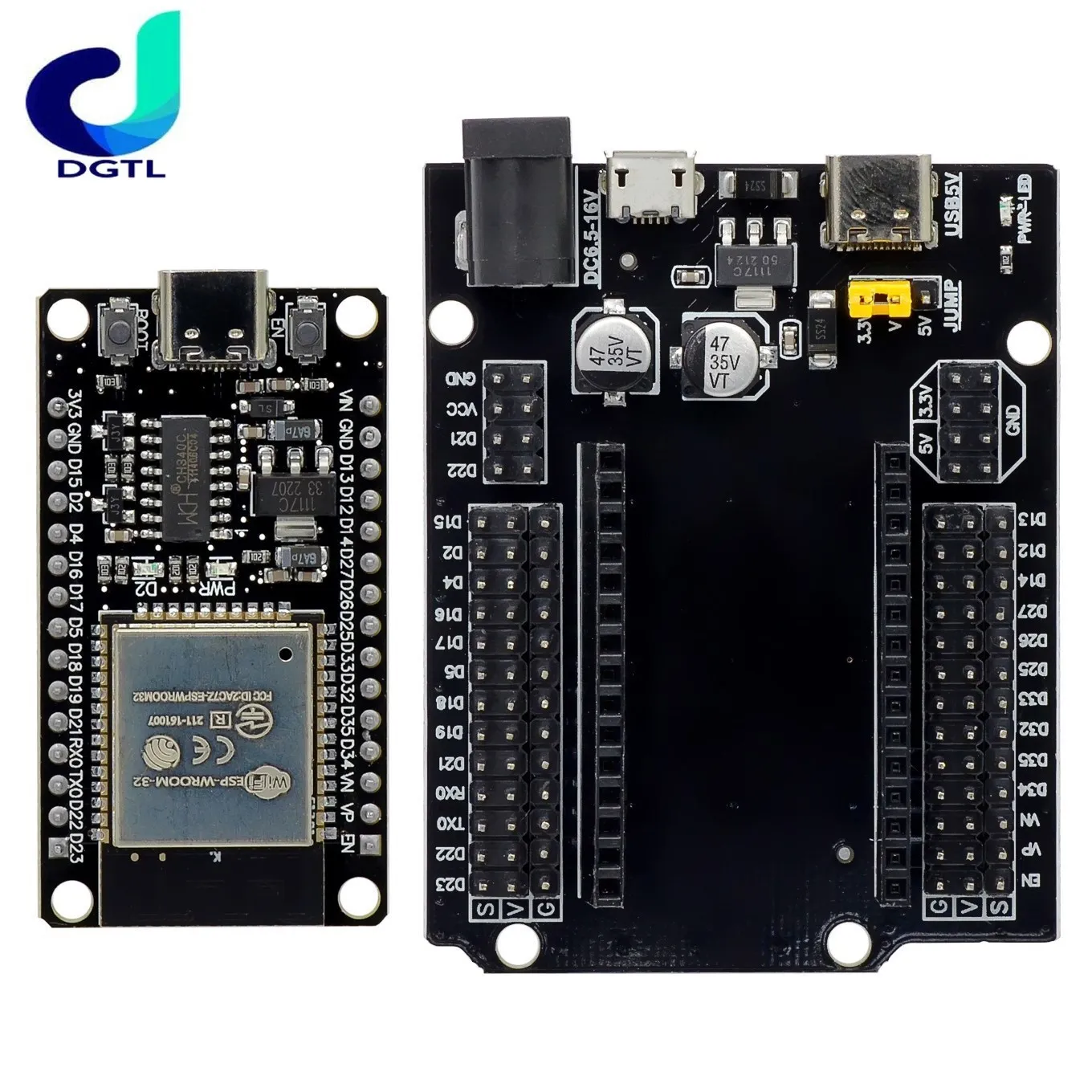 

ESP32 Development Board TYPE-C USB CH340C WiFi+For Bluetooth Ultra-Low Power Consumption Dual Core ESP32-DevKitC-32 ESP-WROOM