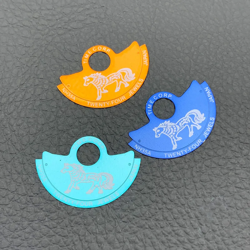 Zodiac Horse Pattern Movement Hammer Rotor Patch Fit NH34 NH35 NH36 NH38 7S Movement Oscillating Weight Hammer Rotor Patch 1PCS