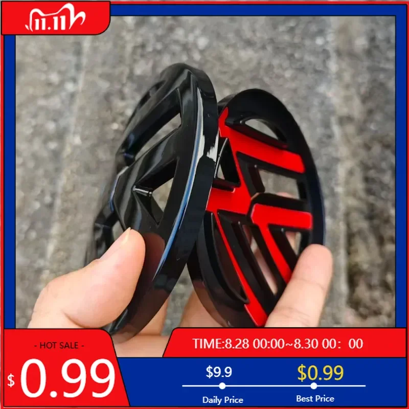 

VW GTI GOLF For VOLKSWAGEN VW 2026 New Emblems Car Trash 2pcs Car Front Grill/Rear Emblem Lid Covers Logo Sticker For scirocco 2