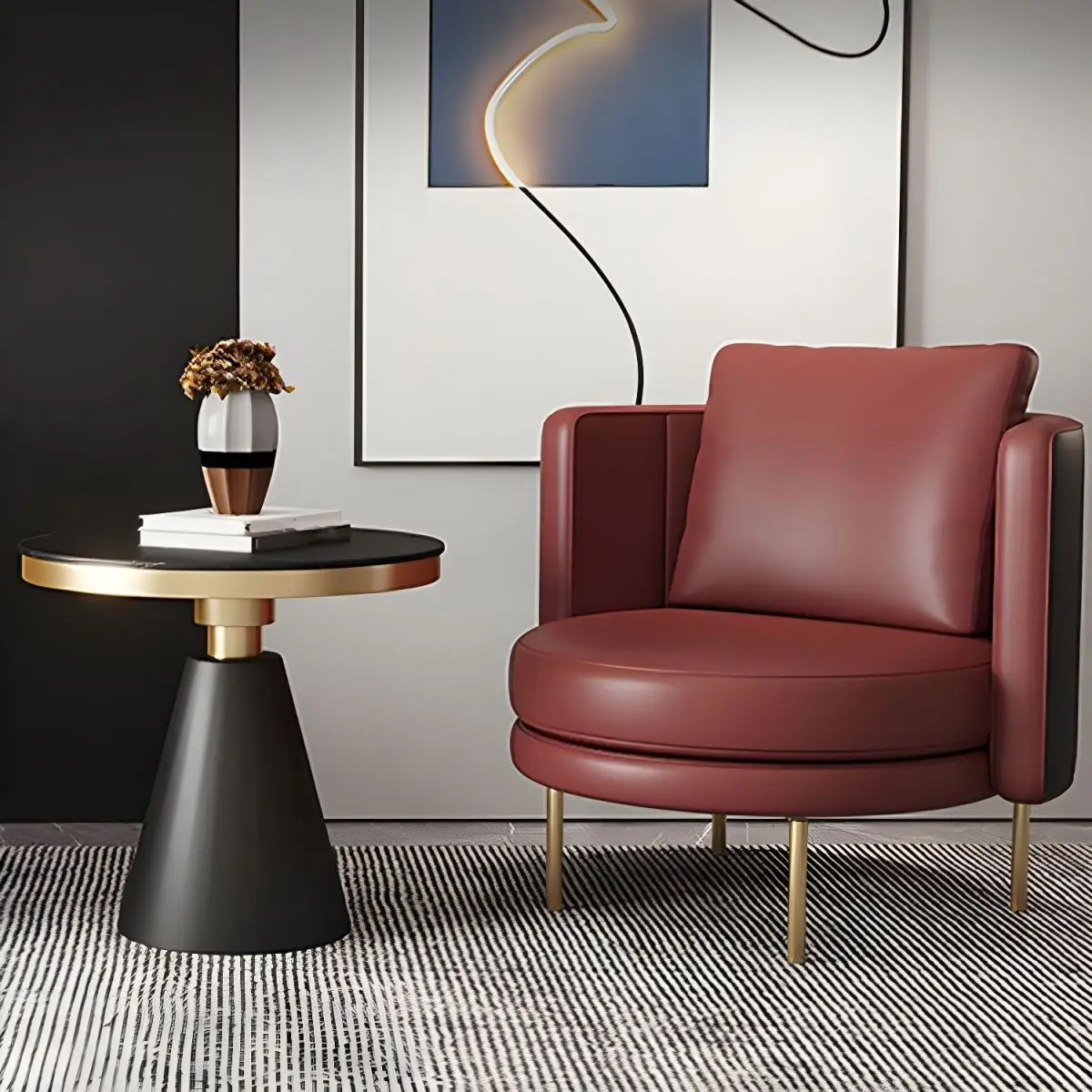 

Italian Luxury Single Sofa Chair - Modern Hotel & Boutique Reception Lounge Chair, High-End Accent Chair for Meeting Room