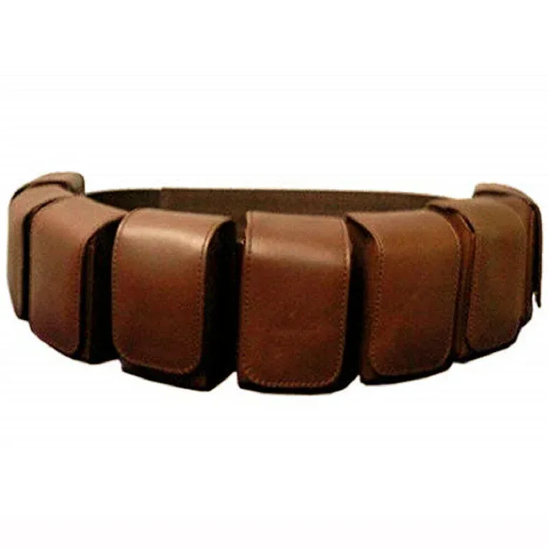 

Steampunk Bandolier Cartridge Ammo Belt Bag Leather Bullet Pouch Bo Katan Bounty Hunter Ba Fett Fanny Pack Cosplay For Women Men