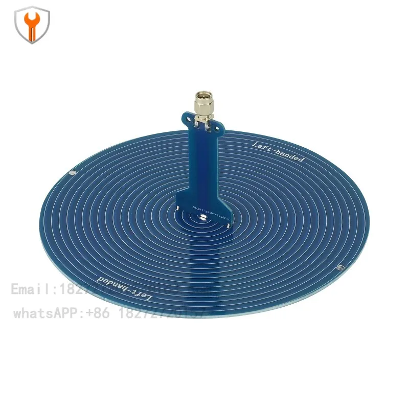 Direito circularmente polarizada 15 cm 120 trilhões 6 GHz antena de banda ultra larga Antena helicoidal de Arquimedes com S mA macho conn