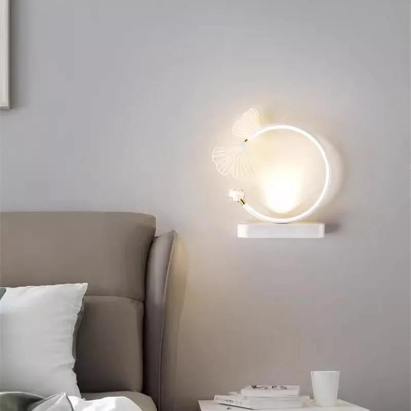 

Modern Minimalist Bedroom Bedside Lamp AC90-260V Living Room TV Background Wall Corridor Aisle luxury LED New Style Wall Lamp