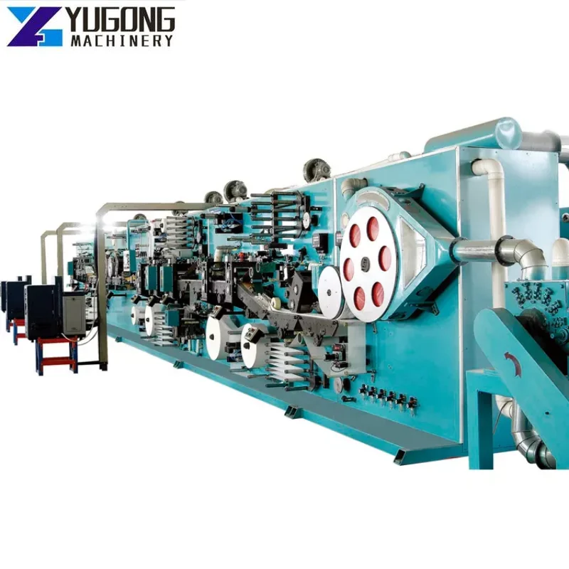 Full Fully Automatic Ladies Women Sanitary Pads Production Line Machine