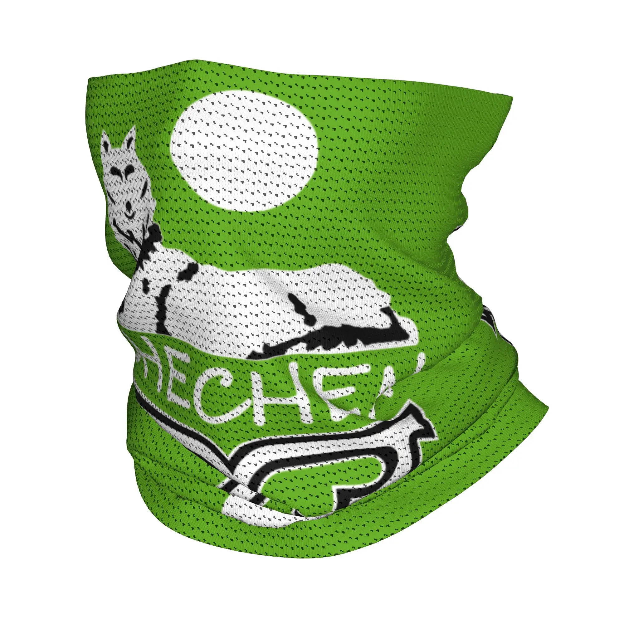 

Custom Chechen Borz Bandana Neck Warmer Men Women Winter Ski Tube Scarf Gaiter Chechnya Face Cover