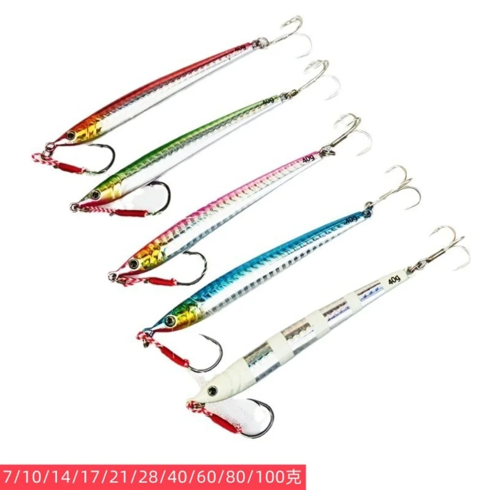 

Hot 40g Metal Lure Minnow 80g Fishing Lure with Hook Lead Casting Sinking