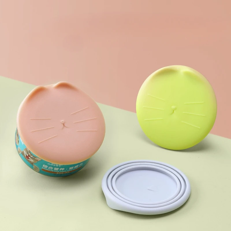 Dog Food Travel Container Can Lid Pet Cat Cover Jar Reusable Lids Puppy