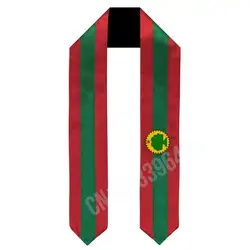 Oromo Flag Scarf Top Print Graduation Sash Stole International Study Abroad Adult Unisex Party Accessory