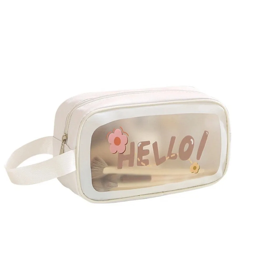 

Cute PVC Cartoon Cosmetic Bag Large Capacity Translucent Toiletry Storage Bag Waterproof Swimming Beach Bag Travel Makeup Bag
