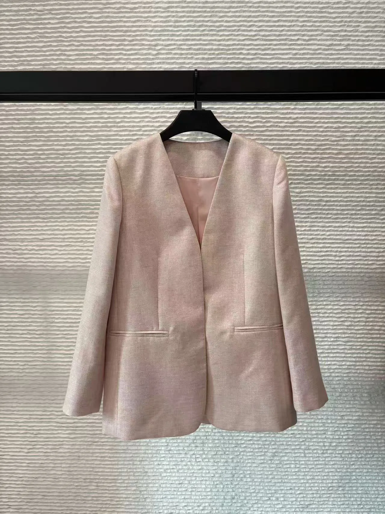 Elegant Fashionable Sleeveless Women's  Jacket V-Neck Long Sleeve Loose Fit Summer 2026 Trendy Style without Buttons