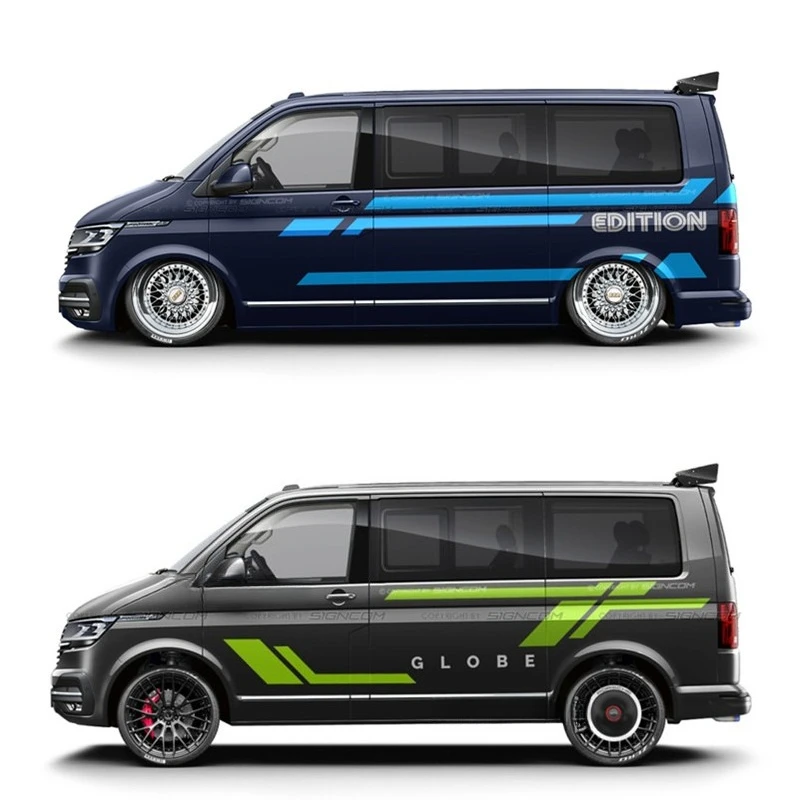 

Car Vinyl Stickers FOR VW Transporter T4 T5 T6 T7 body appearance, sporty and fashionable decal accessories 2pcs