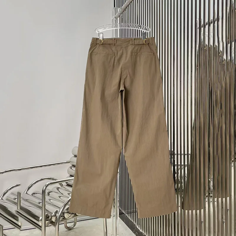 Women's Adjustable-Waist Casual Pants, Low-Rise Wide-Leg Pants, High-Quality Versatile Straight-Leg Pants, 2026, New y2k