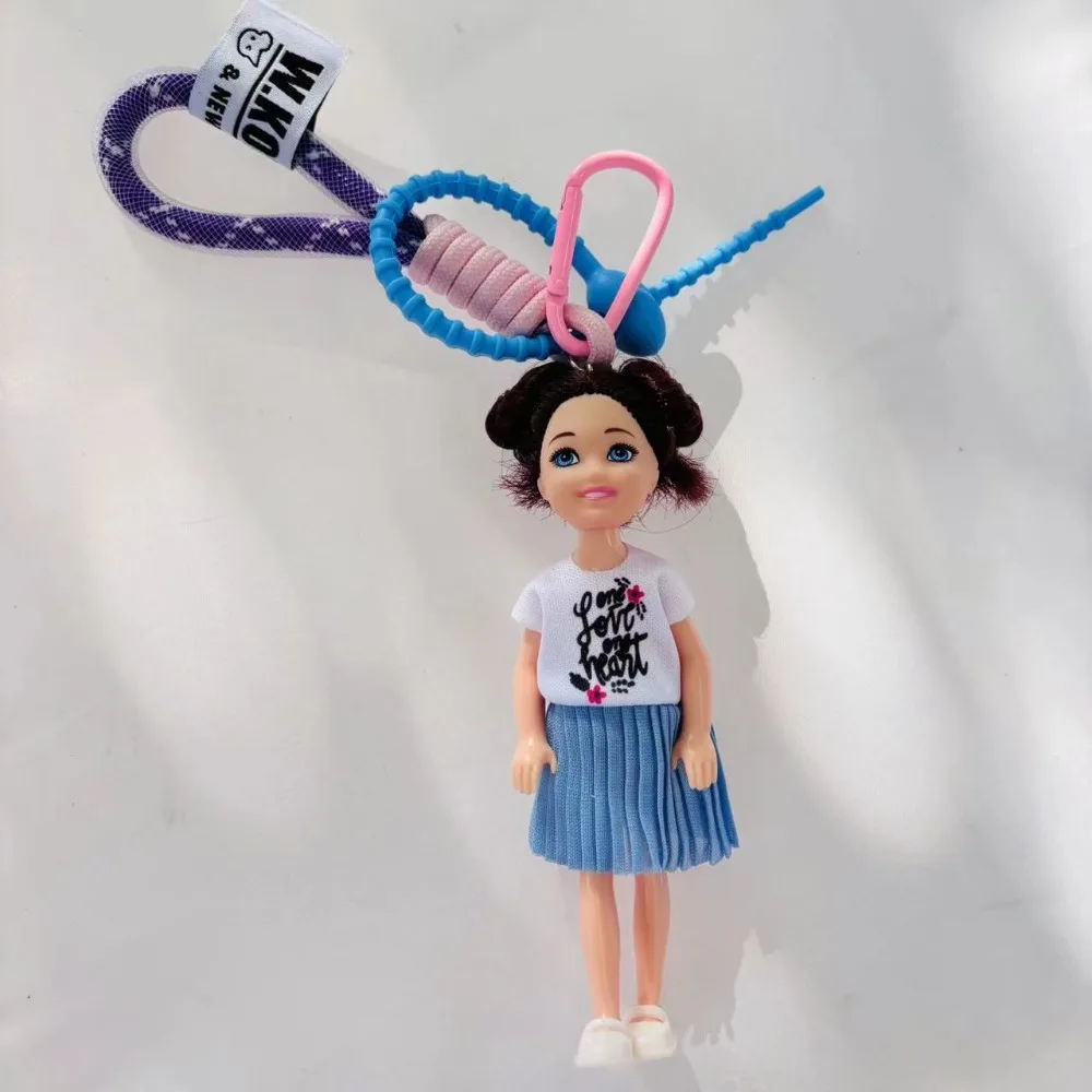 New Barbie Doll Barbie Doll Pendant Hanging Ornament DIY Change Clothes Car Key Ring Bag Charm Cute