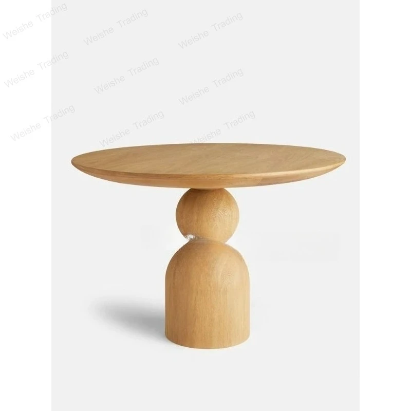 Mesa de Comedor Moderna y Exclusiva, Mesa de Comedor de Lujo para Salón, Mesa de Comedor Central para Restaurante, Muebles de Madera para Restaurante
