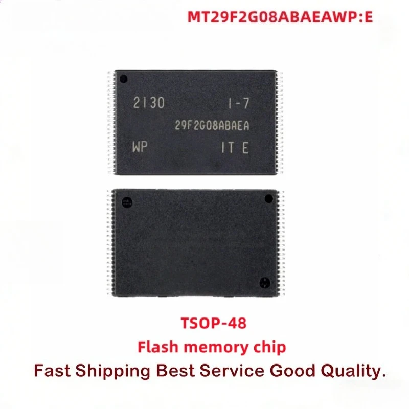 2 piezas/lote, chip de memoria flash NAND original MT29F2G08ABAEAWP:E MT29F2G08ABAEA 256M TSOP-48
