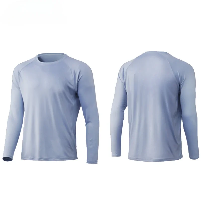 

2023 Men Fishing Clothing Ultrathin Long Sleeve Sunscreen Anti-uv Breathable Coat Summer Fishing Shirt