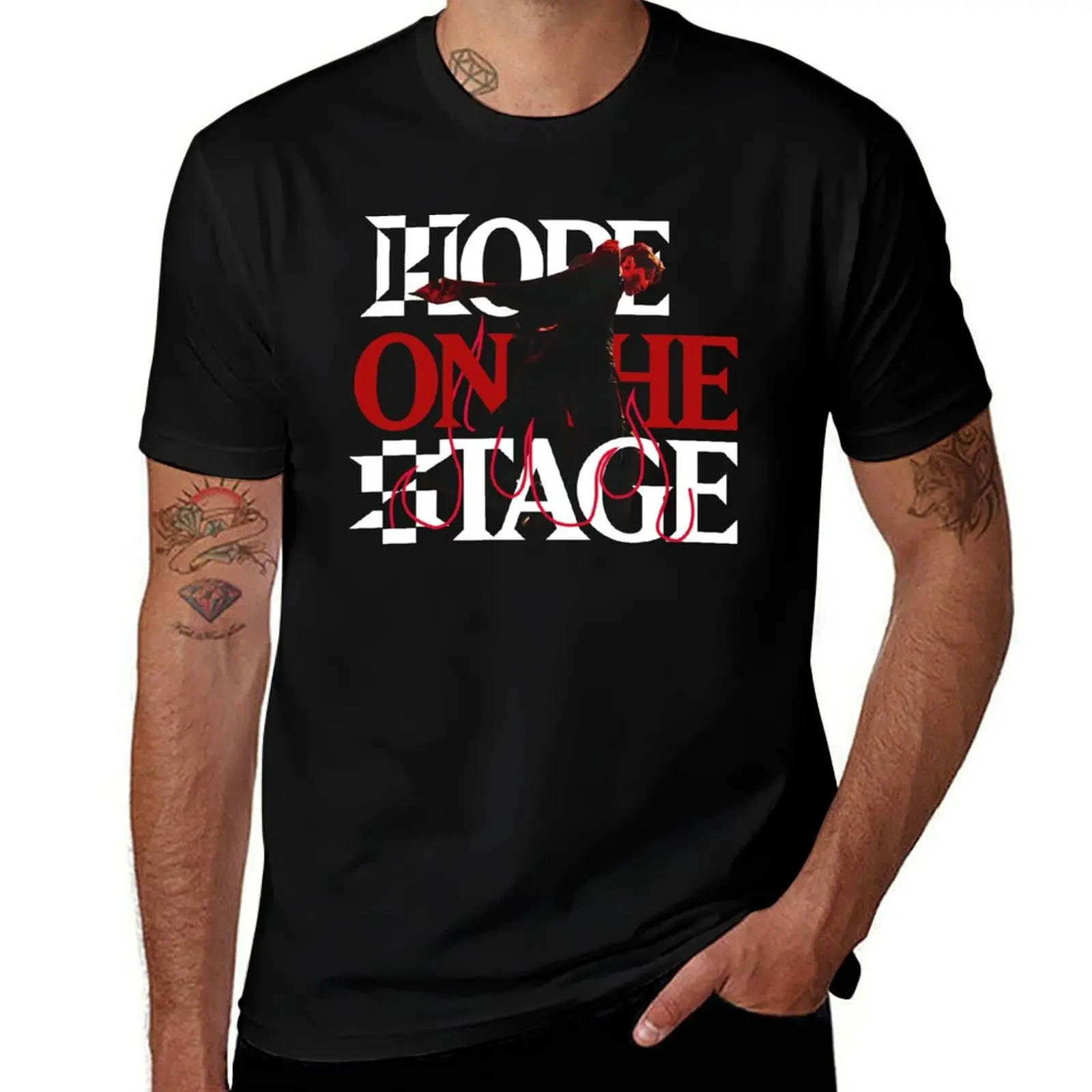 

J Hope On The Stage T-Shirt T-shirts oversize shirts graphic tee blue lock Men's t-shirt