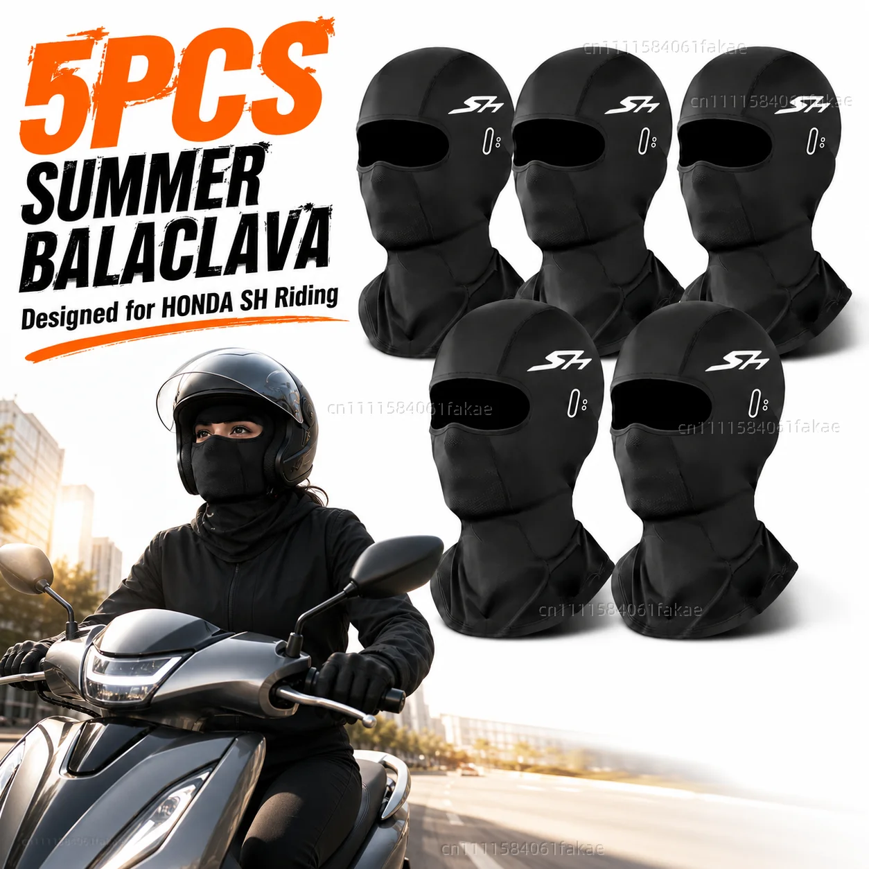 

5PCS Motorcycle Balaclava Summer UV Protection Glasses Face Breathable Hole For HONDA SH125 SH125i SH300 SH300i SH 125 150i SH