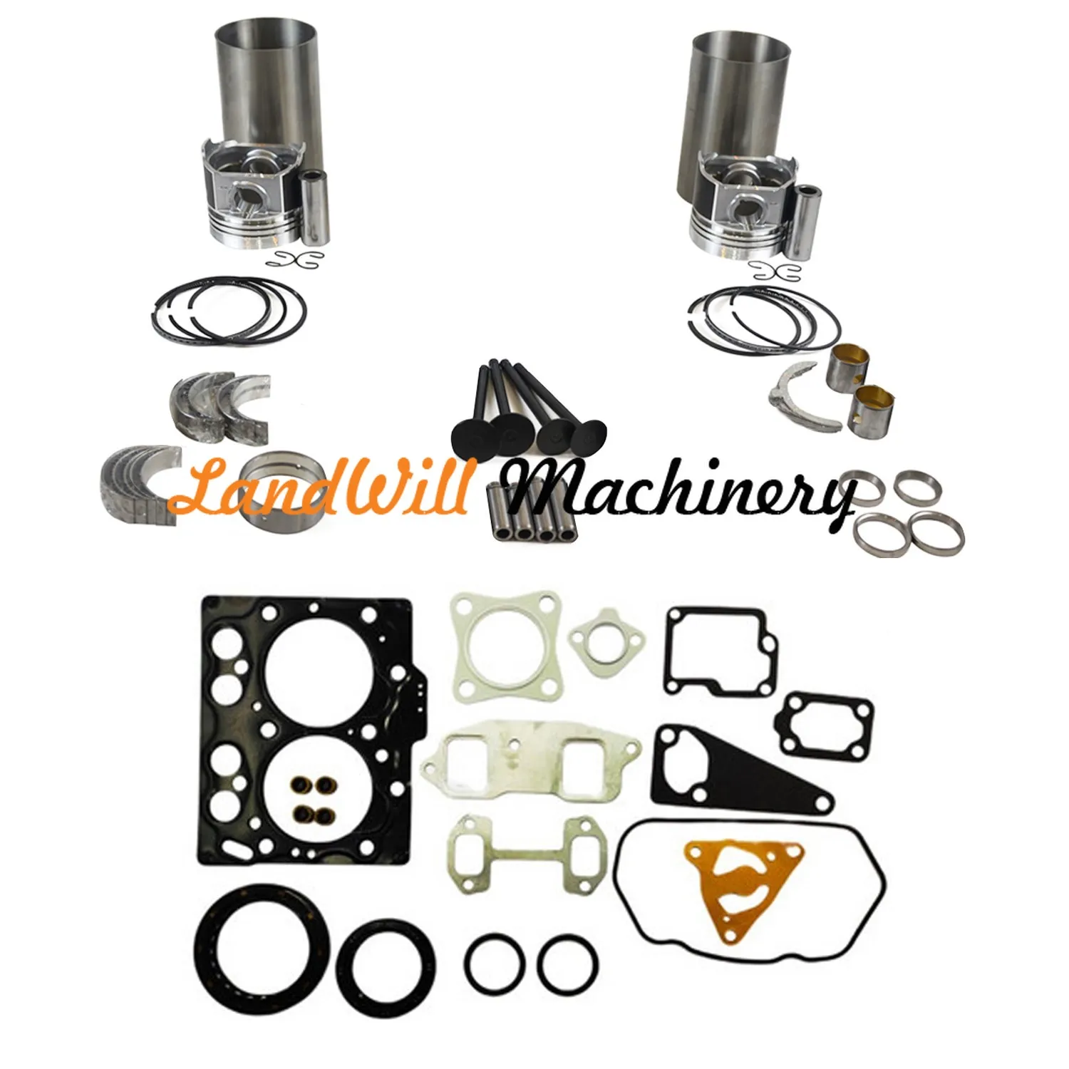 2TNE68 Engine Overhaul Rebuild Kit Fits For Doosan Daewoo Excavator SOLAR 010