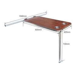 RV Folding Table With Desktop RV Commercial Vehicle Side Mount Folding Dining Table RV Table Folding Modification Side Hanging