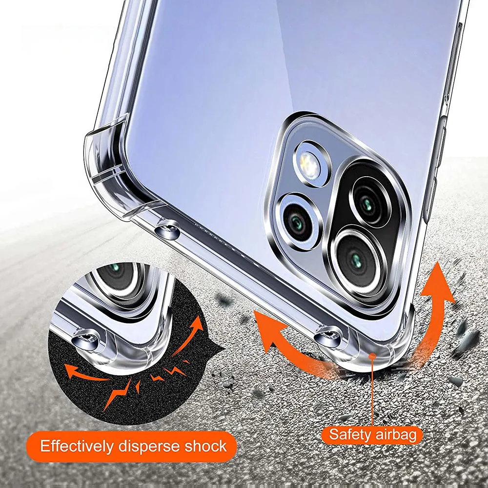 3D Airbag Shockproof Silicone Phone Case For Xiaomi Mi 11 11T 12 lite 12S 12X 12 12T 13 13T Pro Ultra Thin Back Cover Cases Caqa image 3