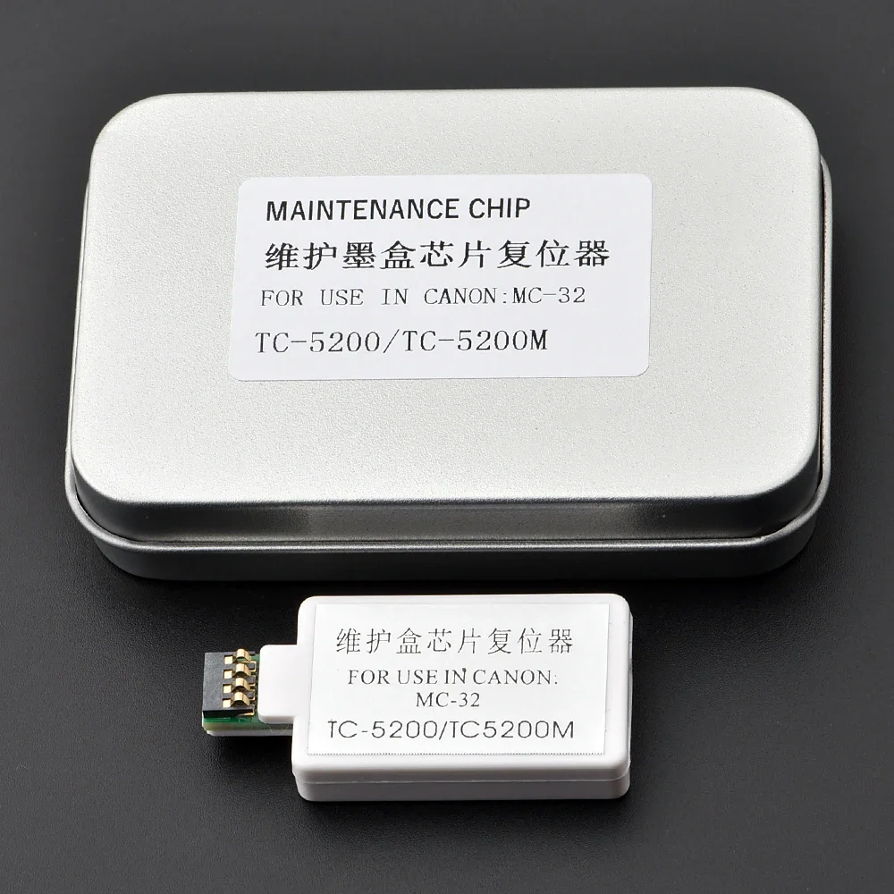 

1PC MC32 Waste Ink Tank Chip Resetter for Canon TC-5200 TC-5200M TC-20 Printers MC-32 Maintenance Cartridge Chip Resetter