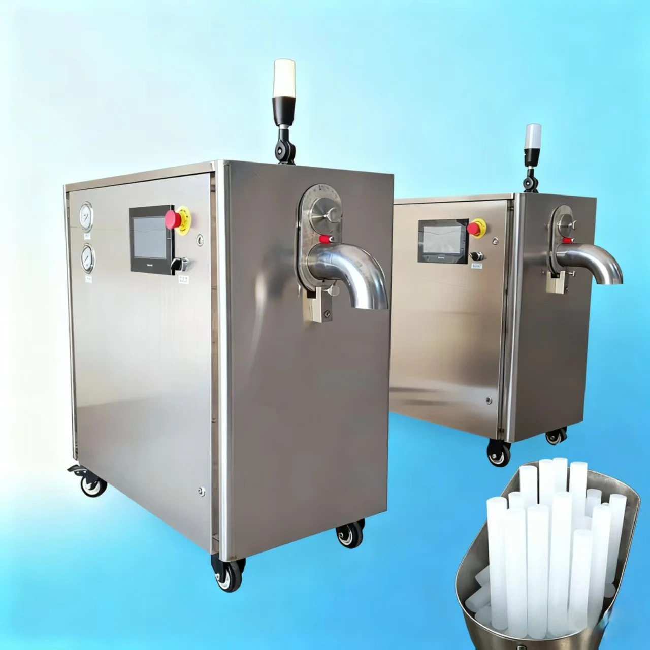 Portable Dry Ice Granulator Pelletizer Machine for Dry Ice Blasting Unit Lightweight for Car Detailing Shop Mold Maintenance
