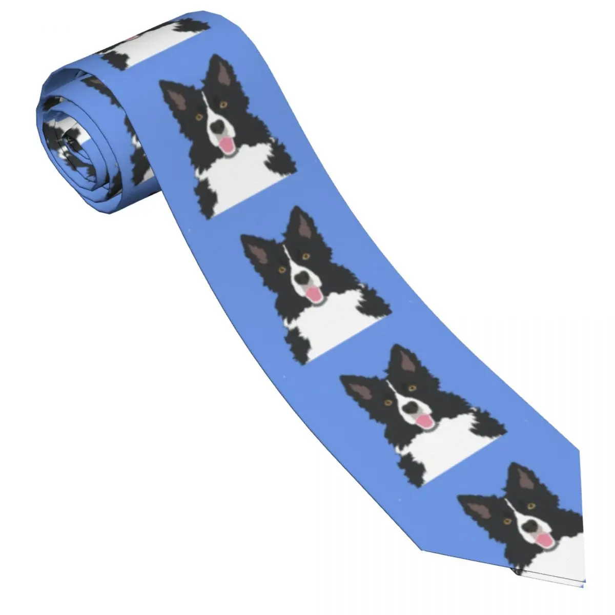 Classic Tie Men Neckties for Wedding Party Business Adult Neck Tie Casual Border Collie Dog Tie