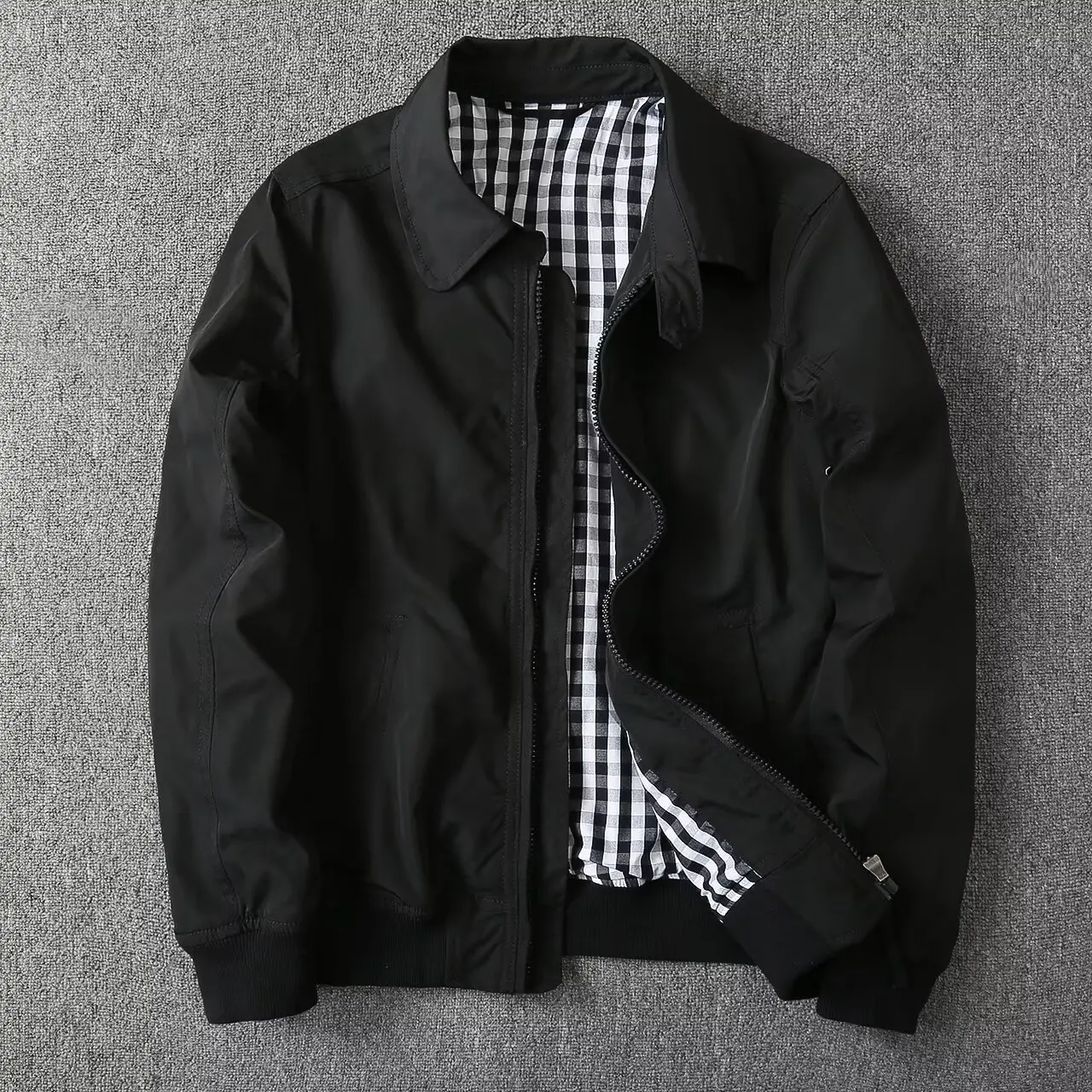 American New Spring And Autumn Lapel Trench Coat Jacket Slim Fit Korean Version Business Top