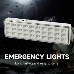 30LED Emergency Fire Fighting Lamp Portable Emergency Evacuation Light Wall-mounted Smart Home LED Bulb Dimmable Camping Lights