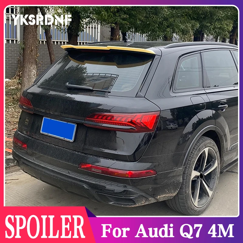 Car Parts Manufactory ABS Rear Spoiler Roof Wing For Audi Q7 4M 2016 2017 2018 2019 202 2021 2022 2023