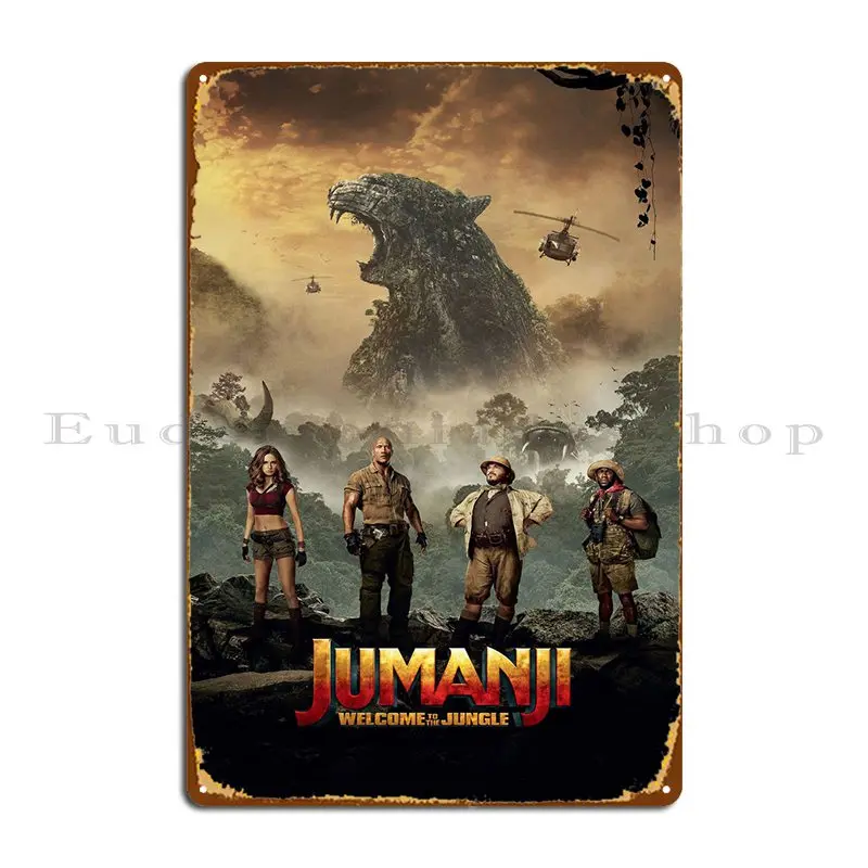 Jumanji Metal Sign Wall Mural Pub Kitchen Customize Custom Tin Sign Poster