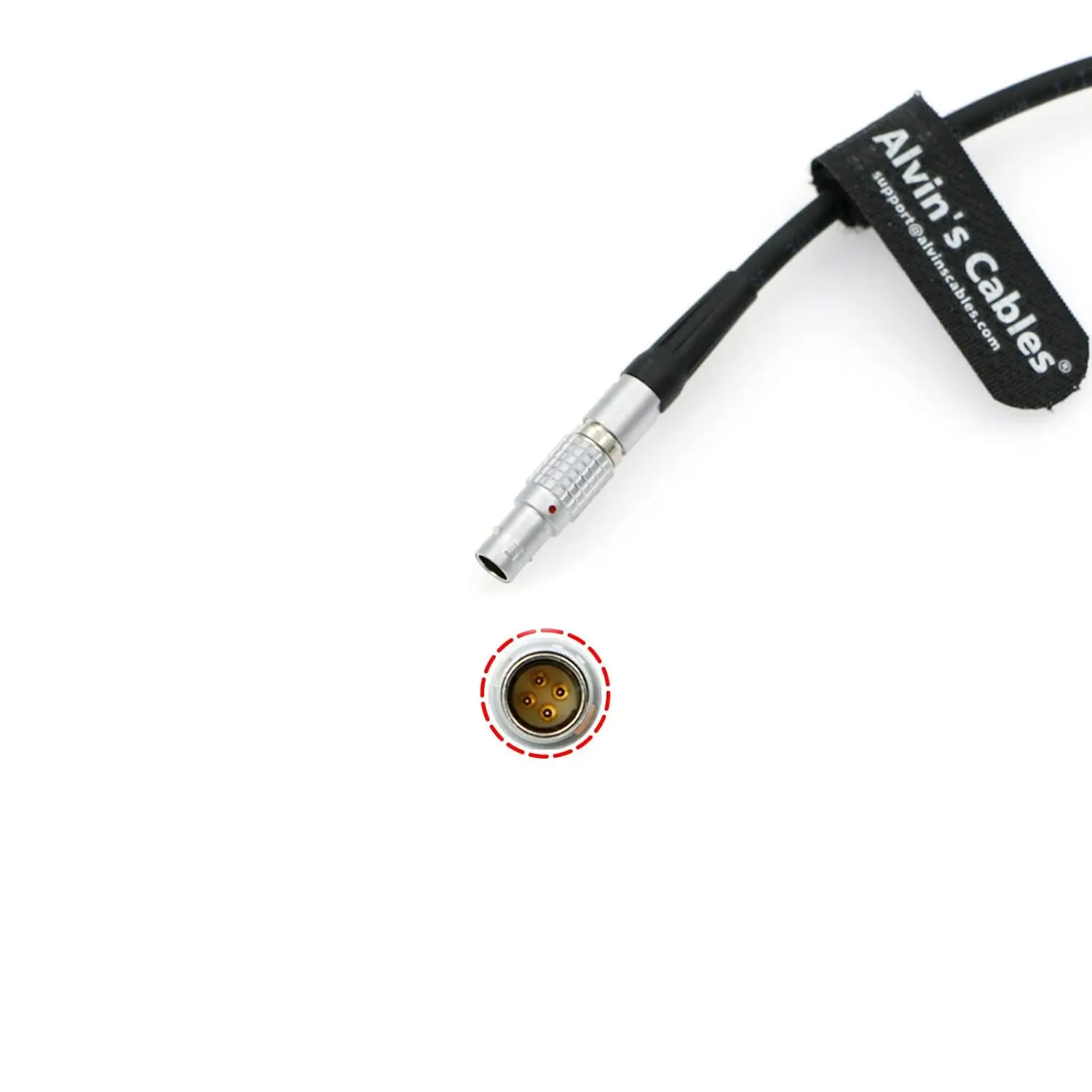 

Alvin's Cables UDM-Sensor-Cable for ARRI UDM-1 Sensor Unit and Display Unit 4 Pin to Right Angle 4 Pin Cable Compatible with