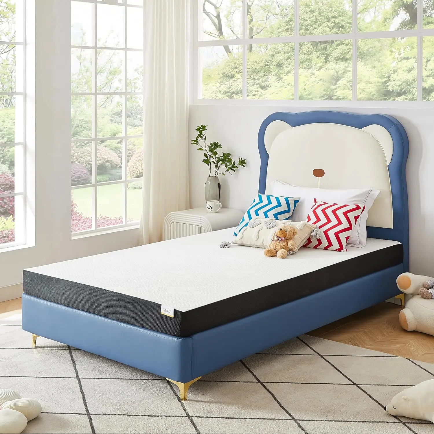 6 Inch Gel Memory Foam Twin Mattress Medium-Firm Mattress for Pressure Relief Cooler Sleep Mattress for Kids Adults CertiPUR-US