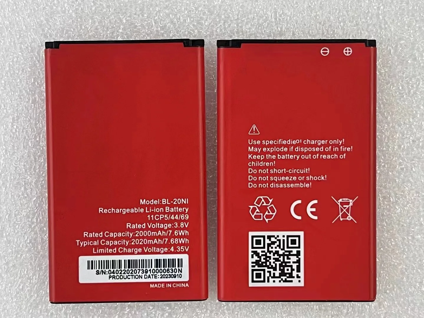 New original battery 2020mAh BL-20NI Rechargeable Li-ion battery for itel BL-20NI mobile phone Batteries Batteria