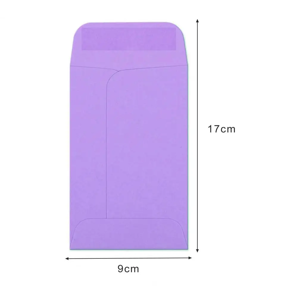 50Pcs Cash Envelopes Kraft PaperMoney Container Bright Color Non-Fading Ultra-Thin DIY Cash Storage Envelopes Cash Pouches