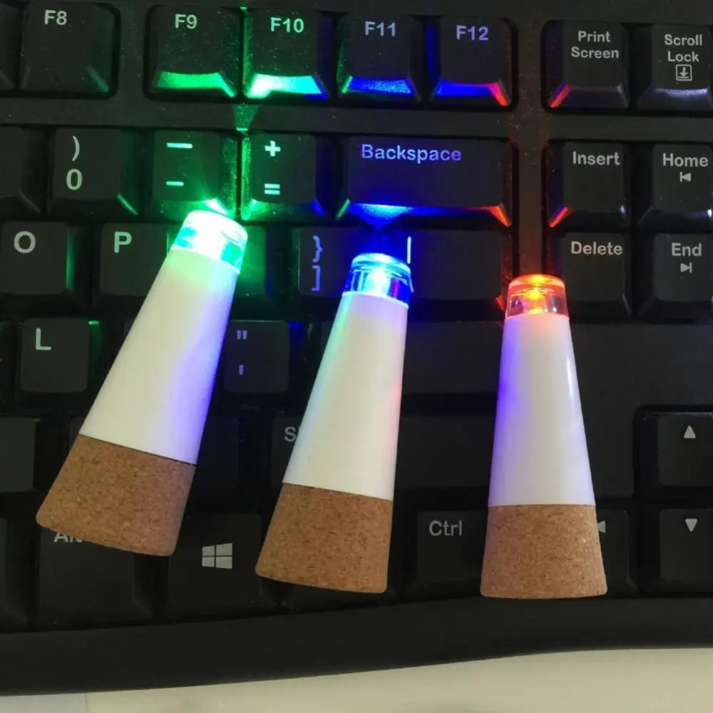 USB Rechargeable LED Bottle Lights Mini Cork Shaped Rechargeable Cork Lights Craft Light Bottle Stopper Lamp Craft Projects