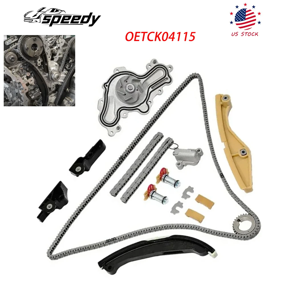 BL3Z-6268-A Комплект водяного насоса цепи ГРМ для Ford Police Interceptor Sedan 3.5L 2011-2017 Mustang 3.7L V6 AT4Z-6268-A 2013-2019 гг.