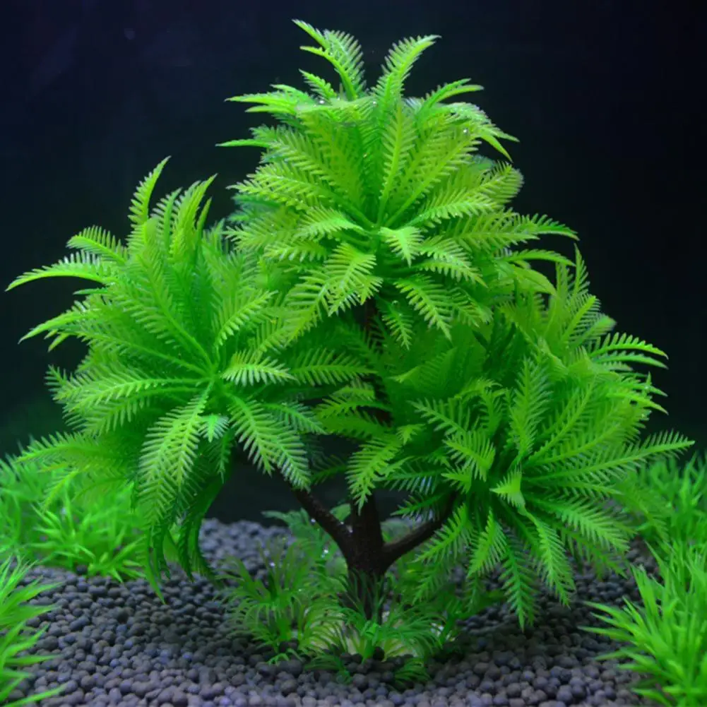 

Fade-resistant Artificial Aquatic Plants Realistic Aquarium Artificial Plants Easy-to-maintain for Fish for Office for Fish