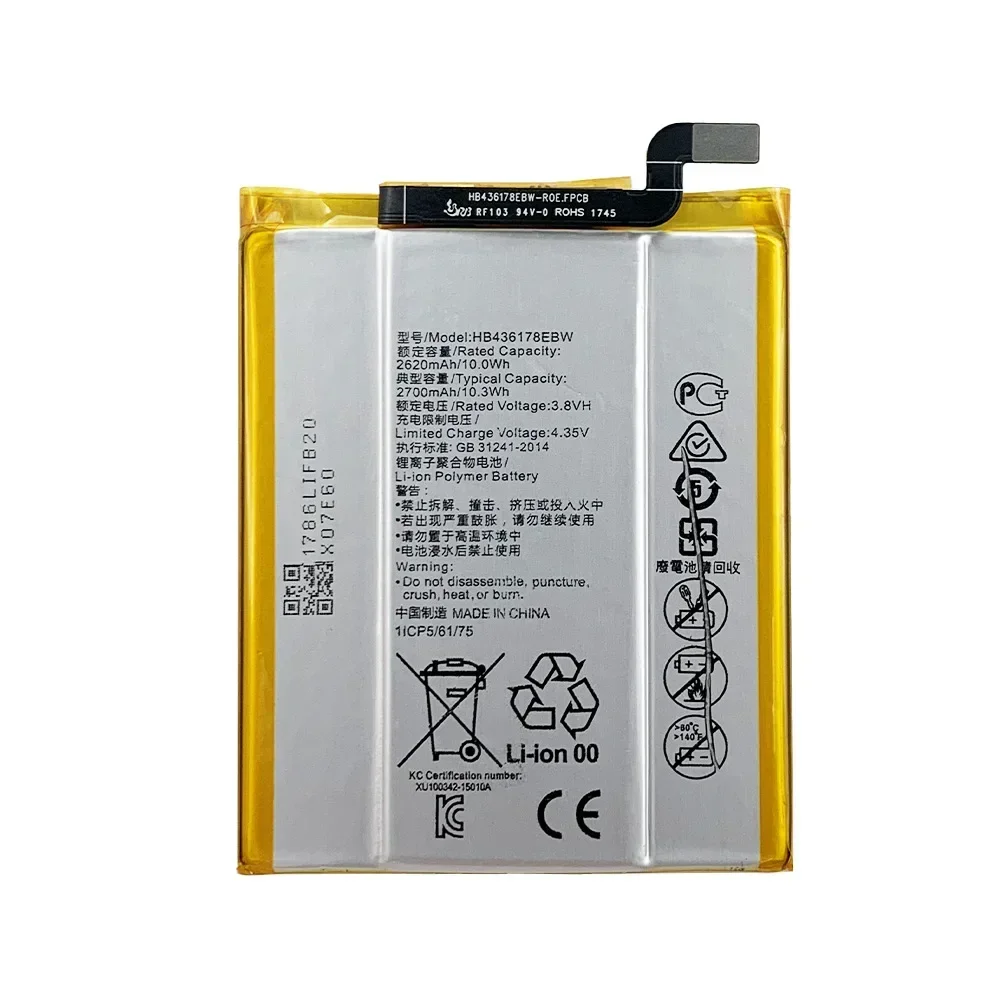 High Quality Replacement Battery For Huawei Mate S HB436178EBW 2700mAh Phone Lithium Rechargeable Bateria + Free Tools